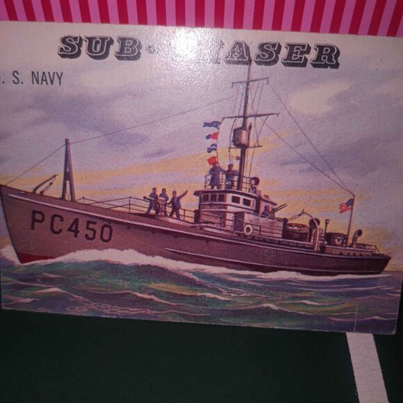 1955 Topps Rails and Sails Sub-Chaser U.S. Navy #166 - Picture 5 of 8